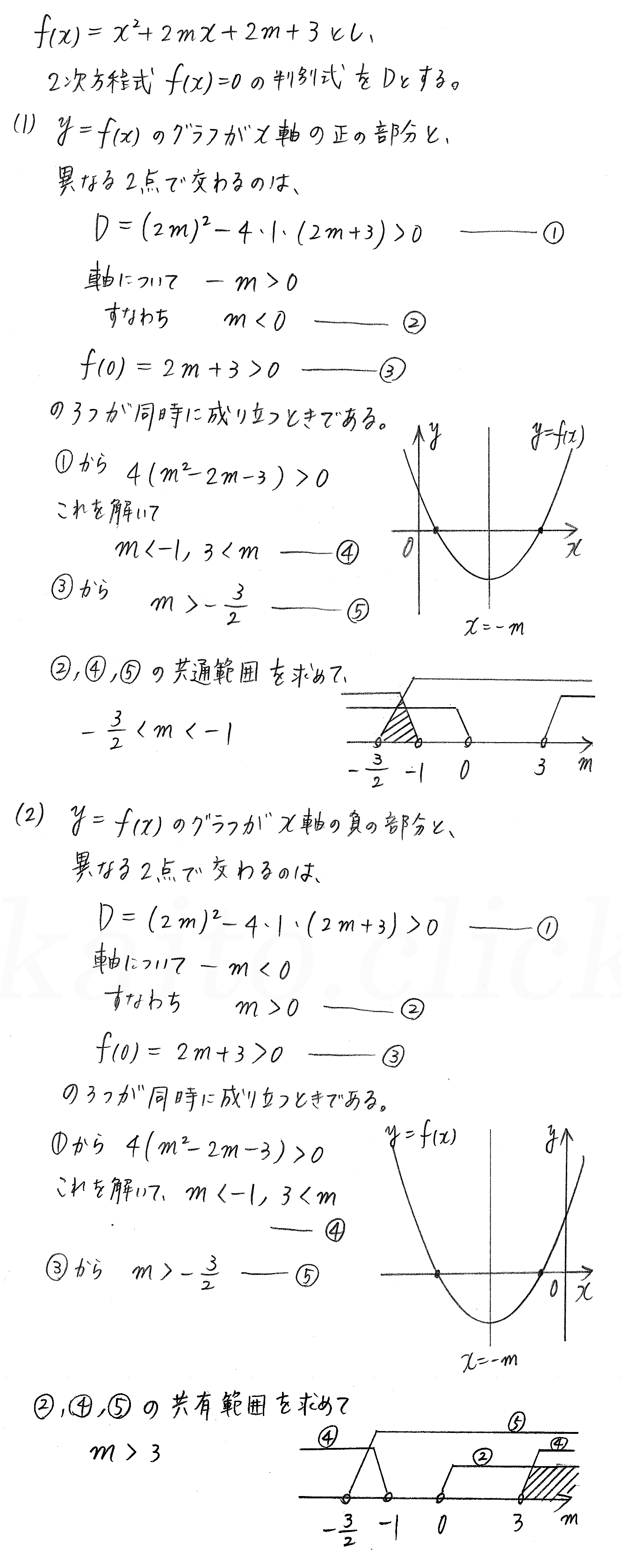 3TRIAL数学Ⅰ-200解答 