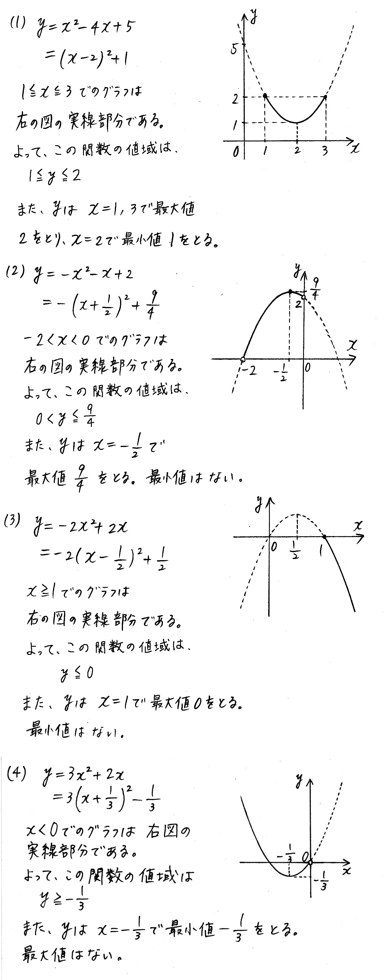 clear数学Ⅰ-190解答 
