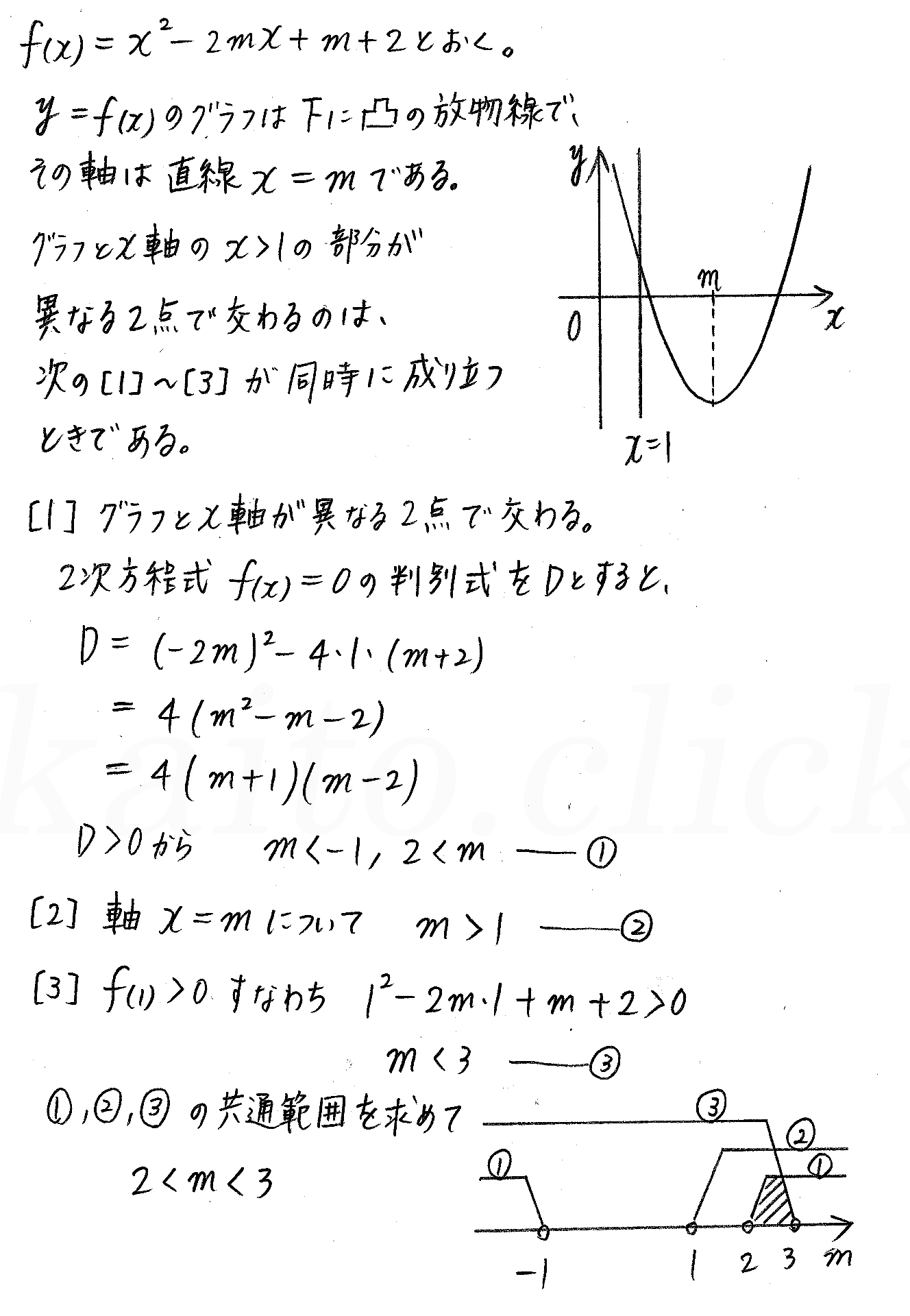 clear数学Ⅰ-277解答 
