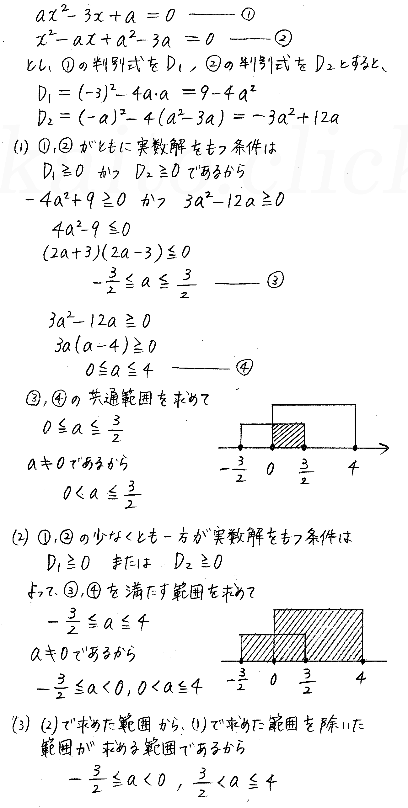 改訂版数学1/327-3-B11解答 